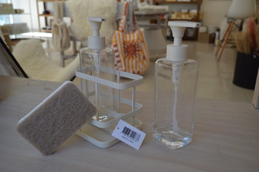 SET DISHES/HANDS CON ESPONJA BEIGE