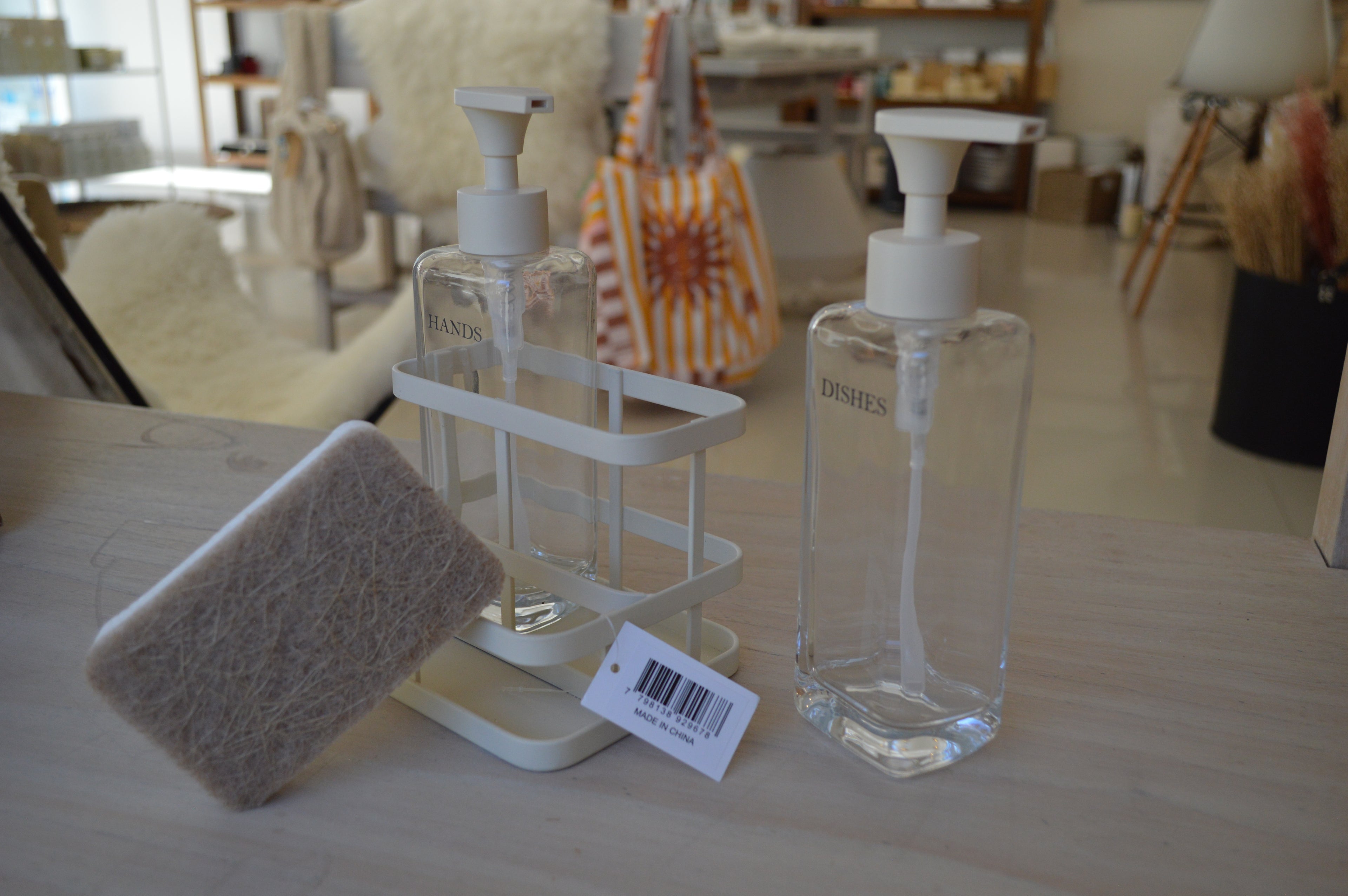 SET DISHES/HANDS CON ESPONJA BEIGE