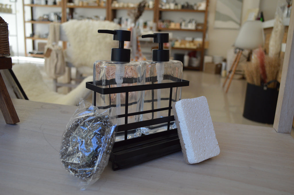 SET DISHES/HAND + ESPONJA NEGRO