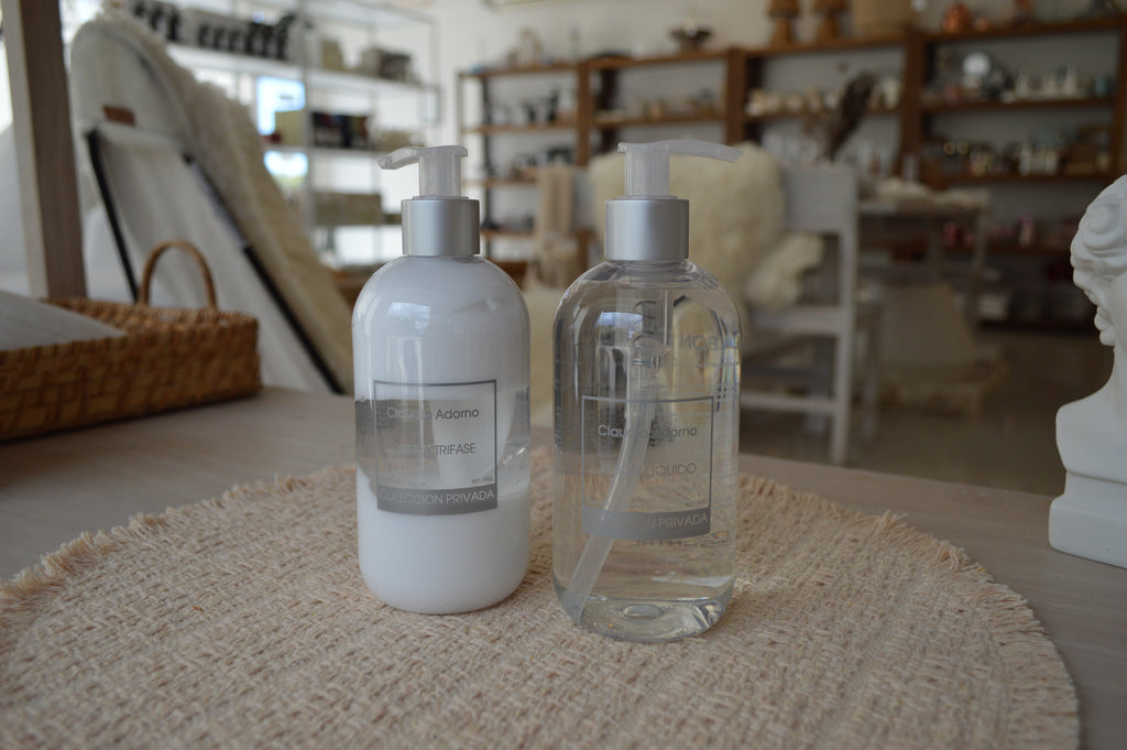 KIT JABON LIQUIDO Y CREMA TRIFASE TILO/SANTAL